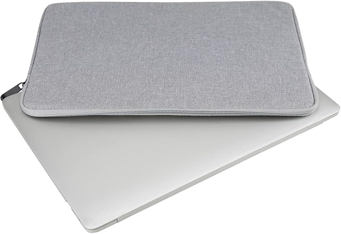 Pouzdro na notebook YINHANG kompatibilní s 16palcovým MacBookem Pro M2/M1 Pro/Max A2780 A2485 A2141 2023-2019, tenké voděodolné polyesterové ochranné pouzdro na počítač, měkké polstrované pouzdro, světle šedá