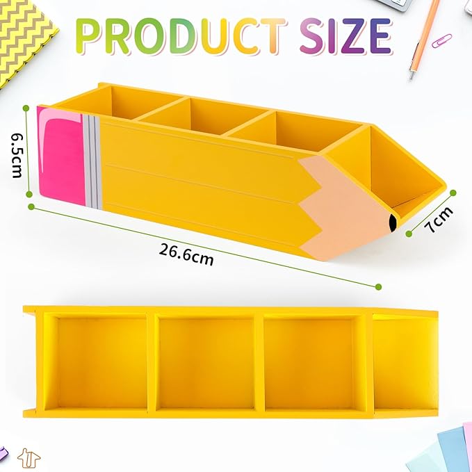 Držák na tužky pro děti ze dřeva, organizér na psací stůl, multifunkční box na tužky, psací potřeby pro děti, kancelářské potřeby, organizace ve třídě
