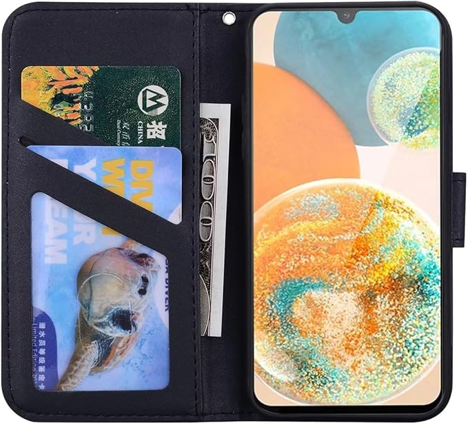 Ailisi telefonska torbica za Samsung Galaxy A34 5G, risanka Panda Pattern PU usnjena torbica za mobilni telefon, naprsna torba, zaščitna torbica Etui preklopna torbica, torbica, etuiji na zapenjanje s predelki za kartice