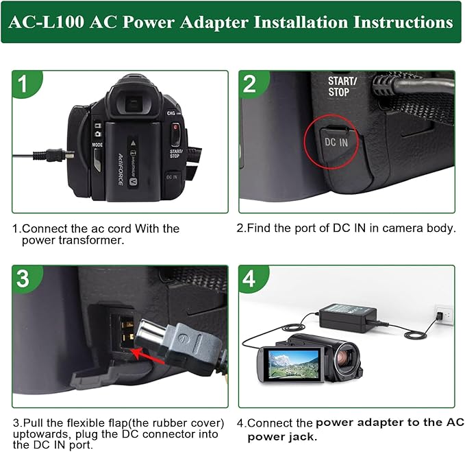 Napajalnik AC-L100 Nadomestni polnilnik napajalnika AC-L100 za fotoaparate Sony AC-L100 AC-L15 AC-L10 AC-15A AC-L10A Handycam DCR-TRV MVC-FD DSC-S30 DSC-F707 DSC-F717 DSC-F828