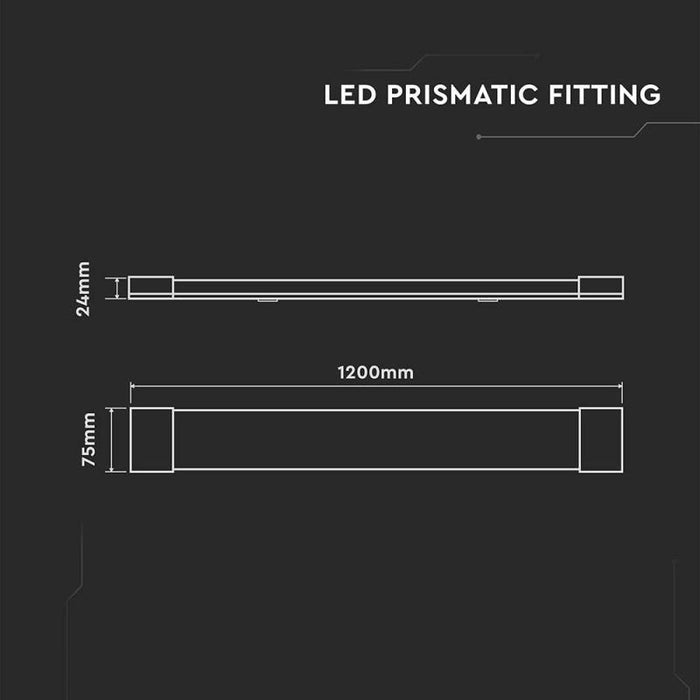 LED kompaktní lampa / Délka: 1200 mm / 30W / 4500 lm / Neutrální bílá 4000K