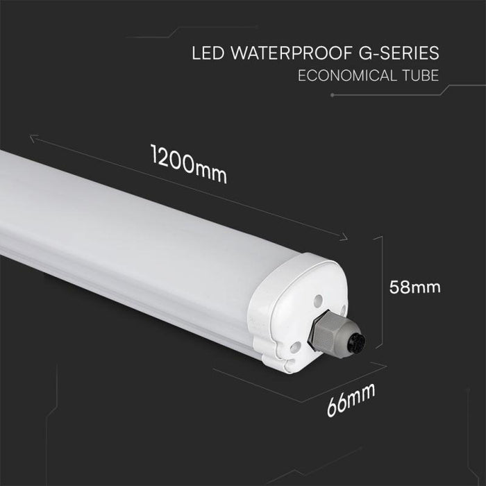 LED-Kompaktlampe / Länge: 1200 mm / 36W / 4320 lm / Neutralweiß 4000K / SAMSUNG SMD