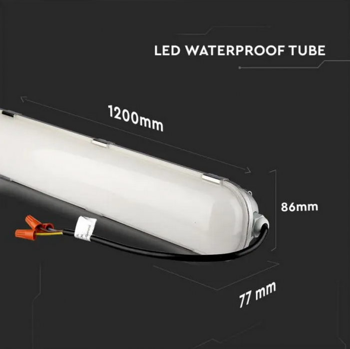 LED kompaktní lampa / Délka: 1200 mm / 60W / 7200 lm / Neutrální bílá 4000K