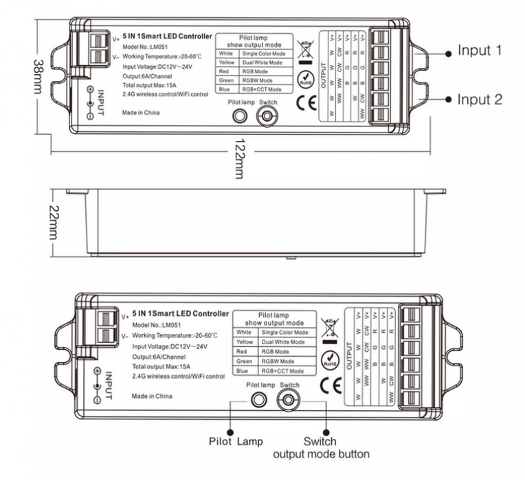 LM051 LED OVLADAČ