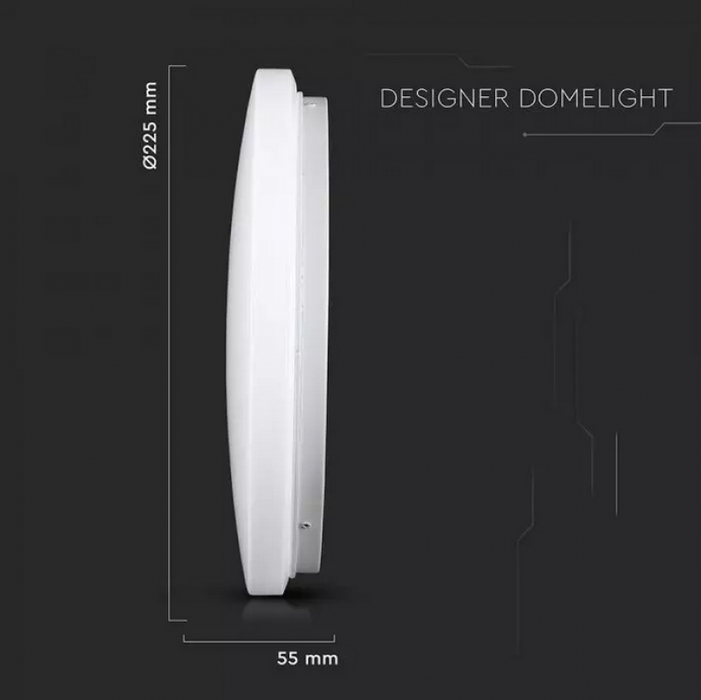 Přisazený LED panel / 12W / 720Lm / 120° / 3v1 teplá bílá 3000K, neutrální bílá 4000K, studená bílá 6400K / Φ 225mm