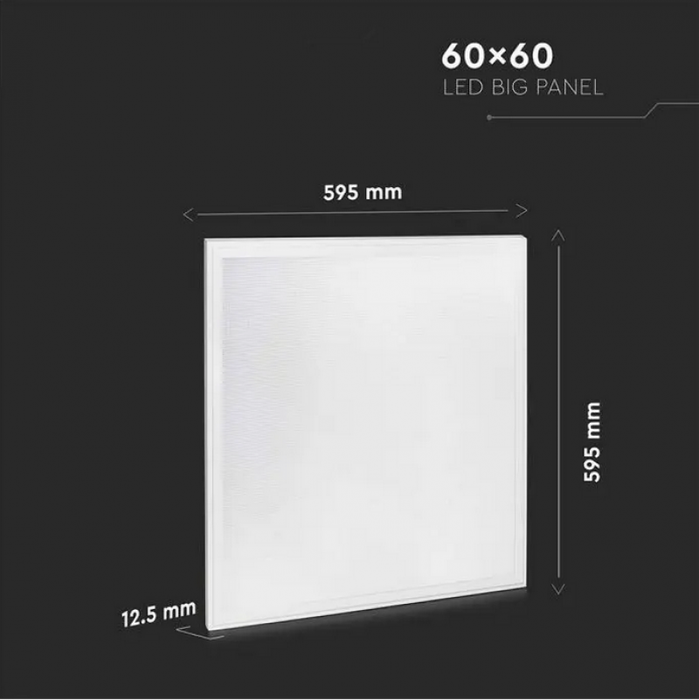 LED panel pod omítku / 40W / 4950lm / 110° / Neutrální bílé světlo 4000K / 595x595mm